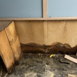 Basement water intrusion-no front gutters allowed for water penetration